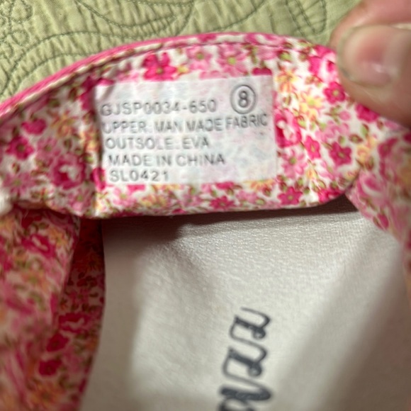 Gypsy Jazz Pink and White Moccasin Shoes - Picture 8 of 8